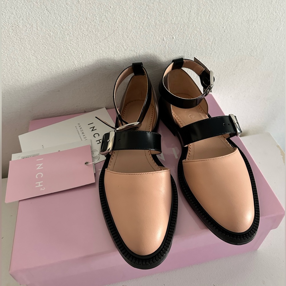 INCH 2 CLOSED TOE NUDE SANDALS